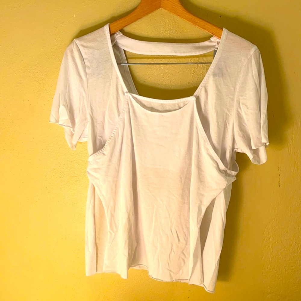 💝Alo yoga white-t S-size